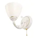Настенный светильник Arte perfetto luce Тип в 3334.0674.1w.wt.g цвет белый, золотистый
