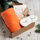 Подарочный набор Этель 9244591, 130x150 см, флис, цвет бежевый, плед и аксессуары