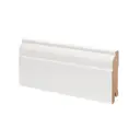 Плинтус напольный МДФ Деартио U 104-80 белый 80x16x2050 мм