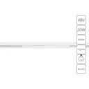 Трековый светильник линейный светодиодный Arte lamp A4663pl-1wh 20 Вт 3 м² цвет белый