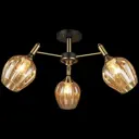 Люстра на штанге ReLuce 03624-0.3-03 3 лампы 9 м² цвет черный