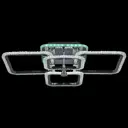 Люстра потолочная светодиодная Reluce 08872-0.3-04 cr 22 м² регулируемый белый свет цвет серый/серебристый