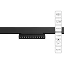 Трековый светильник линейный светодиодный Arte lamp A4668pl-1bk 12 Вт 4 м² цвет черный