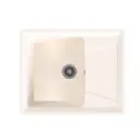 Врезная мойка Mixline 551095 64x49x19.50 см искусственный камень цвет белый