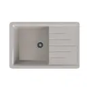Врезная мойка Mixline 551112 75x49.50x19 см искусственный камень цвет светло-серый