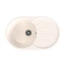 Врезная мойка Mixline ML-GMS05(331) 45.50x73.50x17 см искусственный камень цвет белый