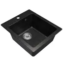 Врезная мойка Mixline ML-GM14 308 50x42x19 см искусственный камень цвет черный