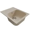 Врезная мойка Mixline Ml-gm18 49x64x19 см искусственный камень цвет бежевый