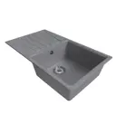 Врезная мойка Mixline Ml-gm20 48x83x19 см искусственный камень цвет графит