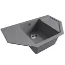 Врезная мойка Mixline Ml-gm24 49x79x20 см искусственный камень цвет графит