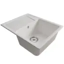 Врезная мойка Mixline Ml-gm26 47x58x19 см искусственный камень цвет белый