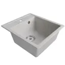Врезная мойка Mixline Ml-gm28 50x45x19 см искусственный камень цвет серый