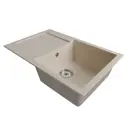 Врезная мойка Mixline Ml-gm31 50x77x19 см искусственный камень цвет бежевый