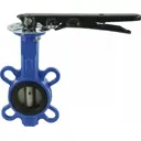 Затвор дисковый поворотный Dn.ru Ду150 Ру16 6" рычаг черный чугун D050-01803