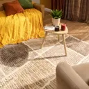 Ковер полиэстер Мирай 20 J 160x235 см цвет светло-коричневый
