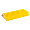 Органайзер 4 ячейки Стелла-Техник 44x8x19 см пластик цвет желтый