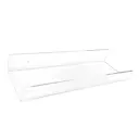 Настенная полка Velar 40x10.5 см пластик цвет прозрачный
