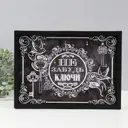Ключница Simaland Не забудь ключи 9749156, пластик, 32x23 см, цвет черный