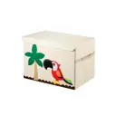 Контейнер для хранения Kids zone 53x36x35 см текстиль цвет бежевый/красный