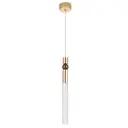 Светильник подвесной светодиодная Crystal lux 0371/201 2 м² нейтральный белый свет цвет жёлтый/золотой