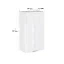 Навесной шкаф Сурская мебель Айленд Сиэль ян 50x92x31.8 см ЛДСП цвет белый