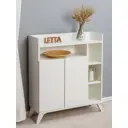 Комод МФ Приволжская Twist 80x30.4x91.6 см ЛДСП цвет белый