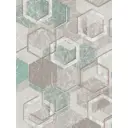 Обои бумажные Московская обойная фабрика Malex Design 0.53 м кофейные изумрудные 6324-3