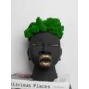 Кашпо статуэтка Богиня Любви Богатства и материнства с зеленым мхом в подарок