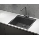 Накладная мойка Granula 5951 51x59x40 см нержавеющая сталь цвет темно-серый