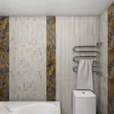Настенная плитка Keramin Миф 00-001671 20x50см 1.4 м² цвет белый, цена за упаковку