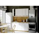 Кухонный гарнитур Mebiplex Лилиан 160x215.4x60 см ЛДСП цвет белый