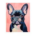 Картина на холсте Fbrush Пинк дог 40x50 см