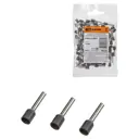 Наконечник-гильза Tdm electric Е2512 2.5 мм с изолированным фланцем 100 шт.