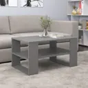 Журнальный столик прямоугольный Velardy Retto 50x79x42 см серый