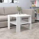 Журнальный столик квадратный Velardy Quadro 55x55x46 см белый