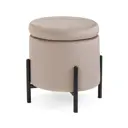 Стул Myfar Фрэнк 43x44x43 см велюр цвет серо-бежевый