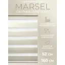 Рулонная штора Lm decor Марсель 25-02 светло-коричневый 52x160 2502052