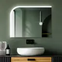 Зеркало для ванной Стокгольм DSST8060 с подсветкой сенсорное 80x60 см