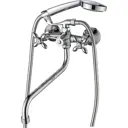 Смеситель для ванны ЦЕ-0131592900 двухвентильный с душевой лейкой цвет хром