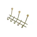 Вешалка для вещей 8 крючков Трибатрон 87616 42x23.50x12 см сталь цвет золотой