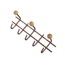 Настенная вешалка 8 крючков Трибатрон 87598 42x12.50x12 см сталь цвет античная медь