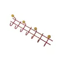 Настенная вешалка 11 крючков Трибатрон 87609 58x12.50x12 см сталь цвет античная медь