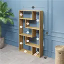 Стеллаж Velardy 90x150x22 см нагрузка до 7 кг ЛДСП цвет дуб крафт золотой