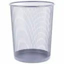 Корзина для мусора Primanova сетчатая круглая серая 29x25 см