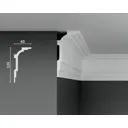 Плинтус потолочный Decostar PolyStyle SG-120/60 полистирол, белый, 2000x120x60 мм
