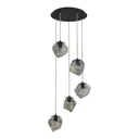 Люстра подвесная St luce Sl1175.403.05 5 ламп 10 м² цвет черный