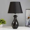 Настольная лампа Risalux лилиан E27 40 Вт 25x25x42см ln1000 9947758 цвет черный