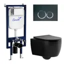 Комплект инсталляция с унитазом Ceruttispa Ct10278 10278 цвет черный