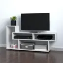 Тумба под телевизор Velardy Multi-Level 127x60x30 см ЛДСП цвет белый матовый