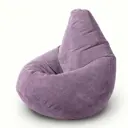 Кресло-мешок Bean joy XXXL 95x130x95 см цвет сиреневый